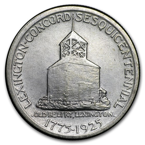 1925 LexingtonConcord Sesquicentennial Half VGVF Early US Silver Commemorative Coins APMEX